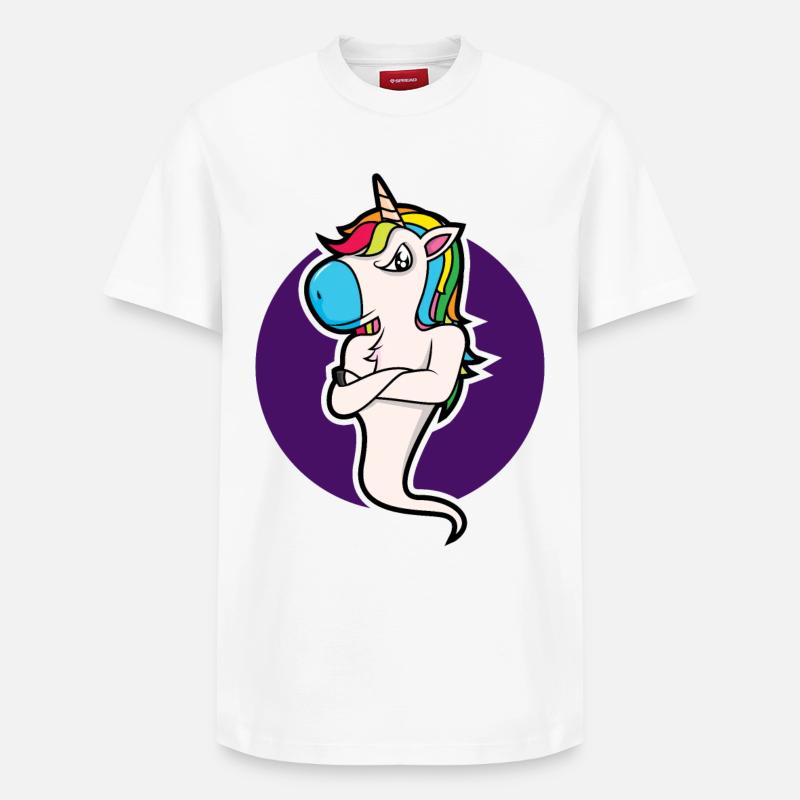 Einhorn-Zeit - Relaxed Unisex Supima Cotton T-Shirt – von SPREAD - Weiß