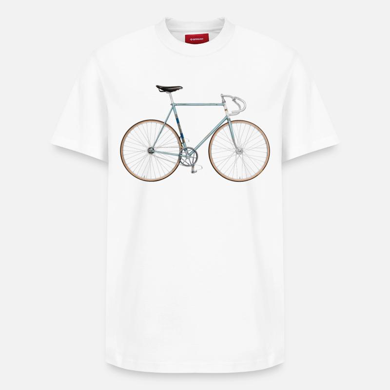 Vélo de piste historique - T-shirt unisexe décontracté en coton Supima – de SPREAD - blanc