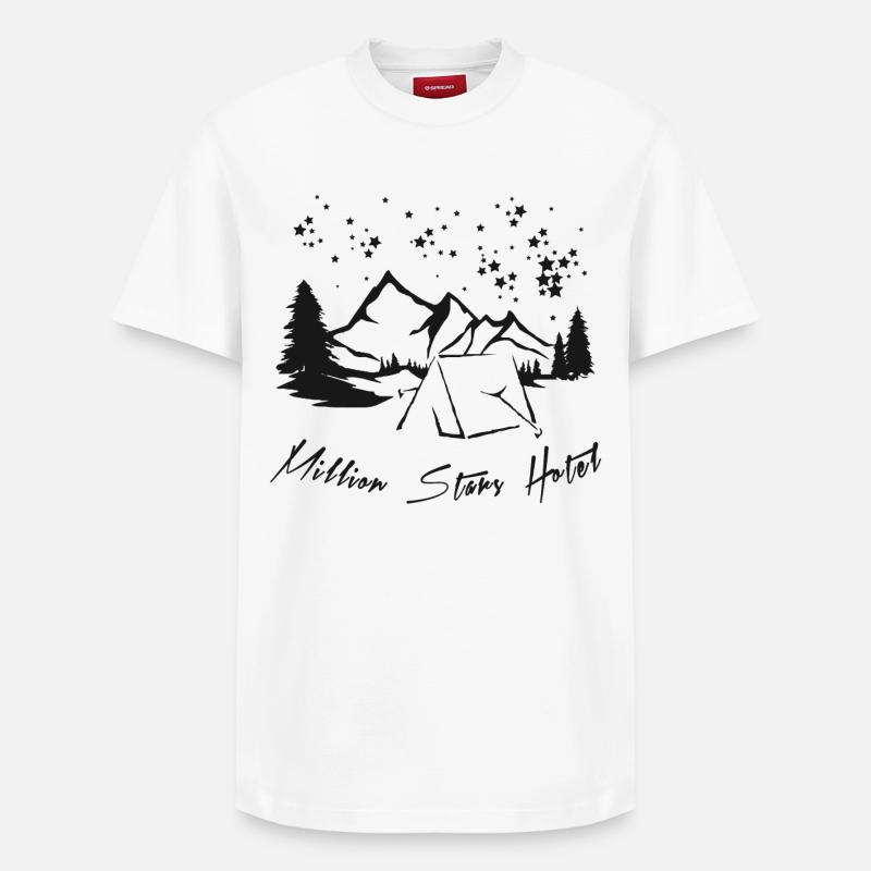 Hôtel Million Stars - T-shirt unisexe décontracté en coton Supima – de SPREAD - blanc