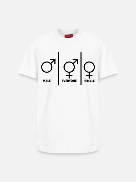 Symbol-men-women-divers - Relaxed Unisex Supima Cotton T-Shirt – by SPREAD - white