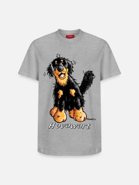 Happy Hovawart - Relaxed Unisex Supima Cotton T-Shirt – by SPREAD - white