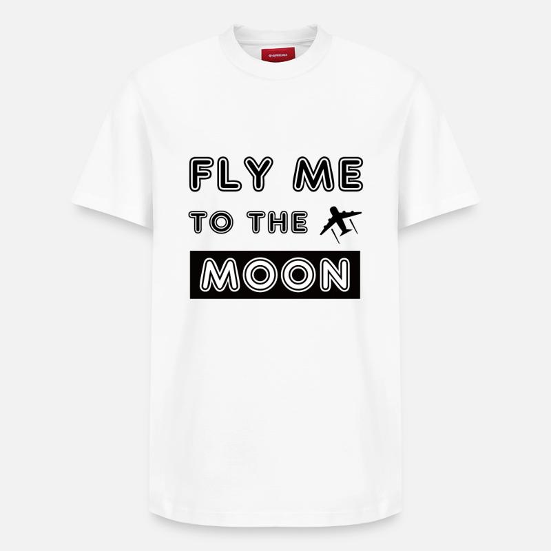 pilote - T-shirt unisexe décontracté en coton Supima – de SPREAD - blanc