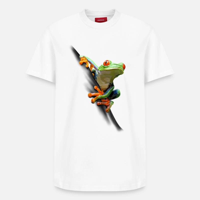 Grenouille - T-shirt unisexe décontracté en coton Supima – de SPREAD - blanc