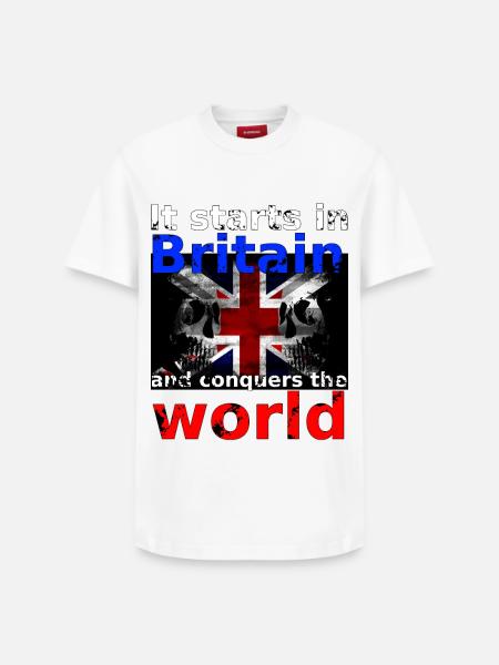 Britain - Relaxed Unisex Supima Cotton T-Shirt – by SPREAD - white