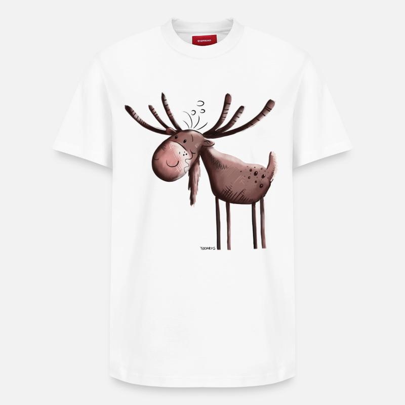 élan comique - T-shirt unisexe décontracté en coton Supima – de SPREAD - blanc
