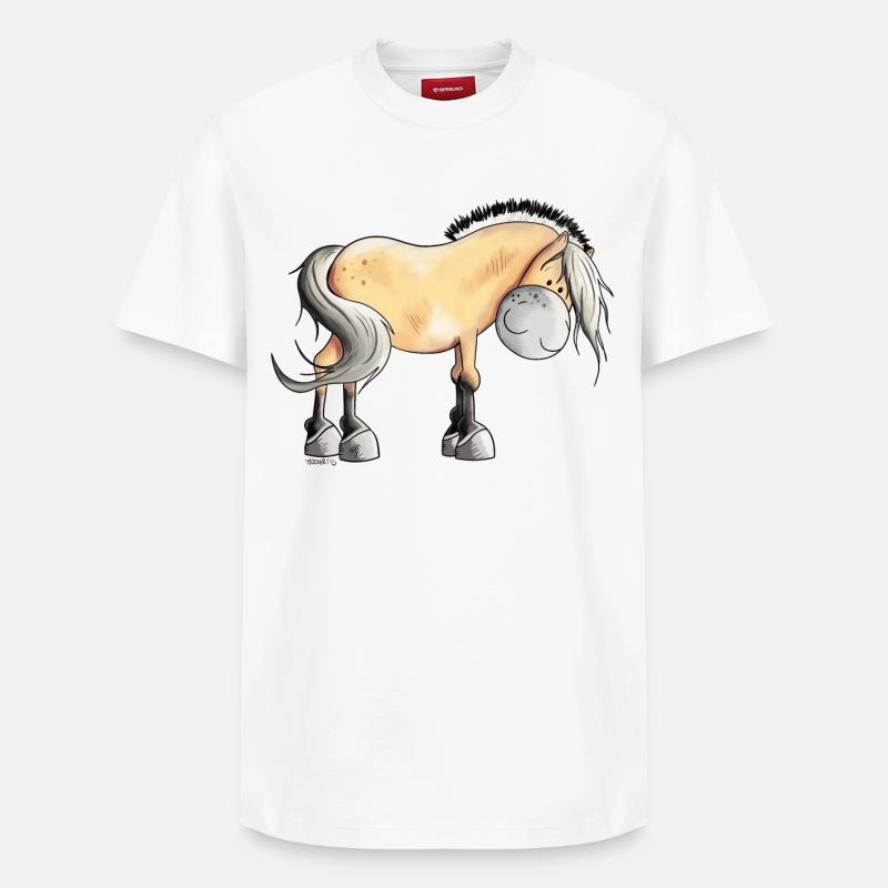 Drolliger Norweger - Relaxed Unisex Supima Cotton T-Shirt – von SPREAD - Weiß