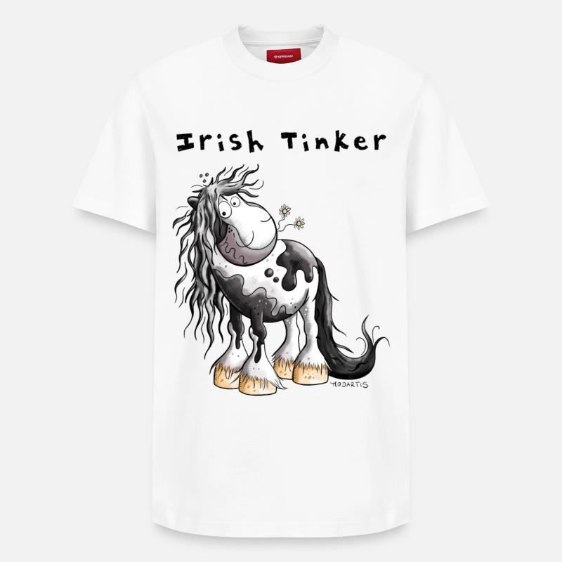 Cute Irish Tinker - Relaxed Unisex Supima Cotton T-Shirt – by SPREAD - white
