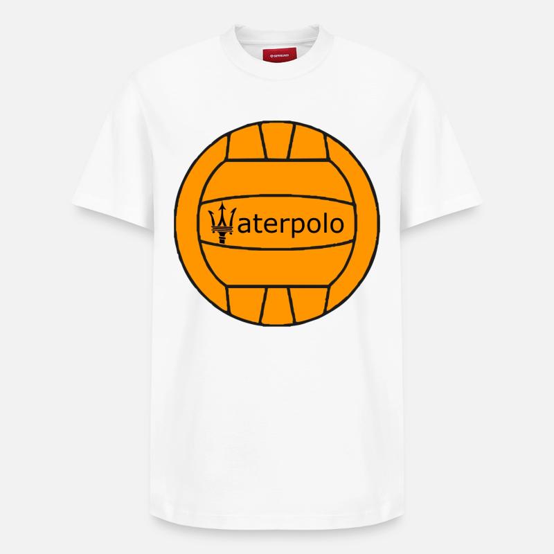 Waterpolo - T-shirt unisexe décontracté en coton Supima – de SPREAD - blanc