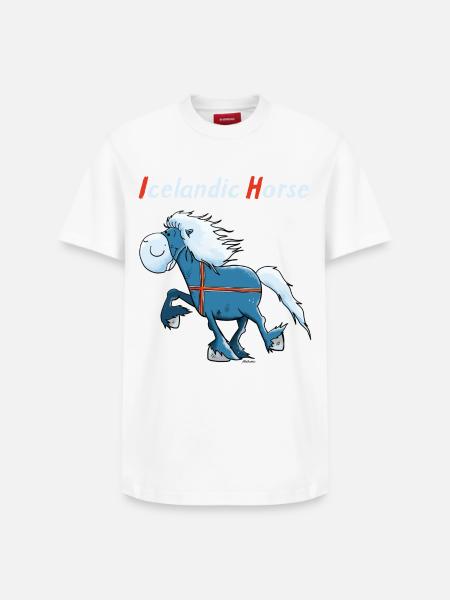 Isländer on Tour - Relaxed Unisex Supima Cotton T-Shirt – von SPREAD - Weiß