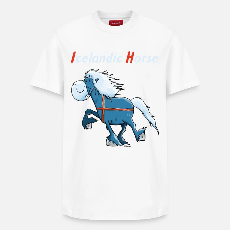 Isländer on Tour - Relaxed Unisex Supima Cotton T-Shirt – von SPREAD - Weiß