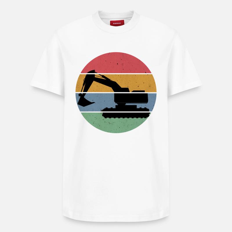 Bagger - Relaxed Unisex Supima Cotton T-Shirt – von SPREAD - Weiß