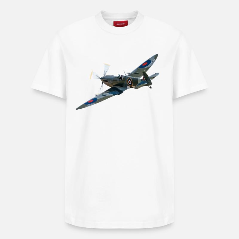 Spitfire - Relaxed Unisex Supima Cotton T-Shirt – von SPREAD - Weiß