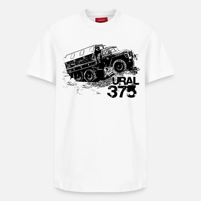 Ural 375 - Relaxed Unisex Supima Cotton T-Shirt – von SPREAD - Weiß