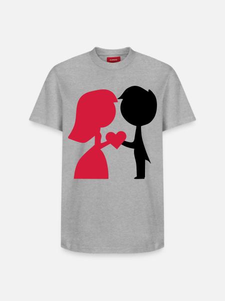 marier - T-shirt unisexe décontracté en coton Supima – de SPREAD - blanc
