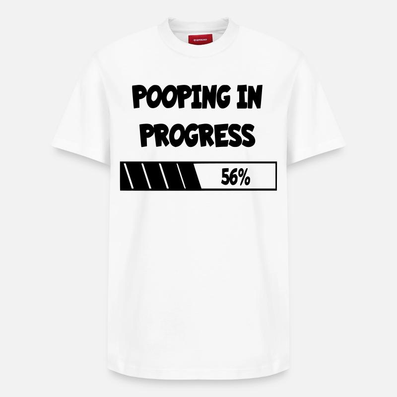 im Werden, Fortschritt * - Relaxed Unisex Supima Cotton T-Shirt – von SPREAD - Weiß