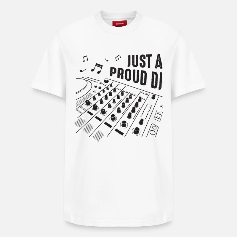 DJ - Relaxed Unisex Supima Cotton T-Shirt – by SPREAD - white