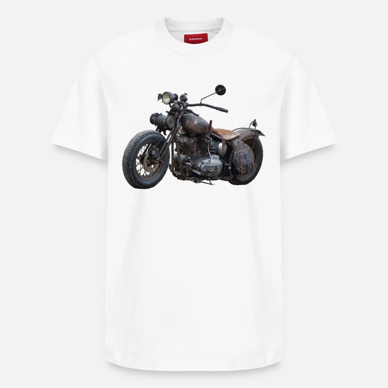 La moto - T-shirt unisexe décontracté en coton Supima – de SPREAD - blanc
