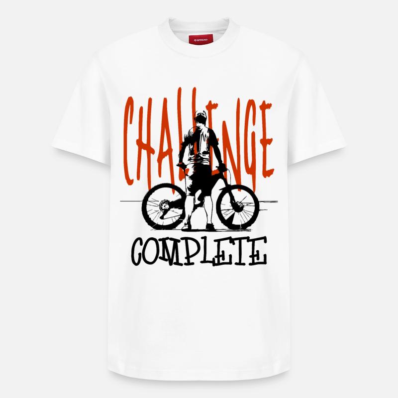 Excursion en VTT - T-shirt unisexe décontracté en coton Supima – de SPREAD - blanc