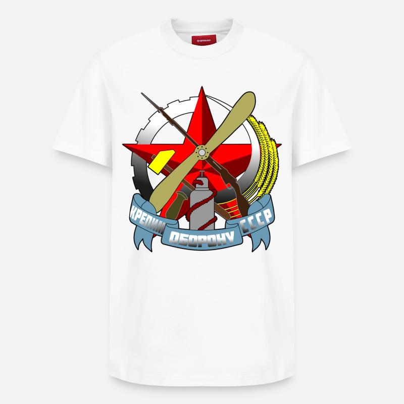 Russie - T-shirt unisexe décontracté en coton Supima – de SPREAD - blanc