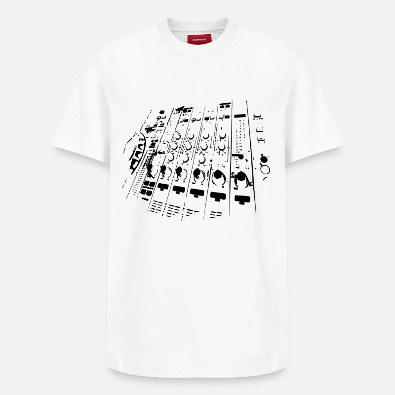 Mixeur DJ - T-shirt unisexe décontracté en coton Supima – de SPREAD - blanc