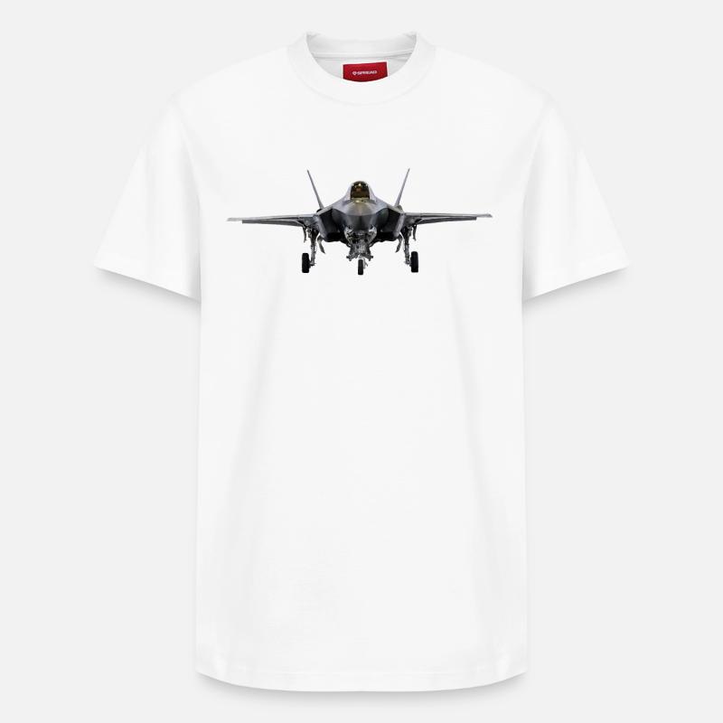 F-35 - T-shirt unisexe décontracté en coton Supima – de SPREAD - blanc