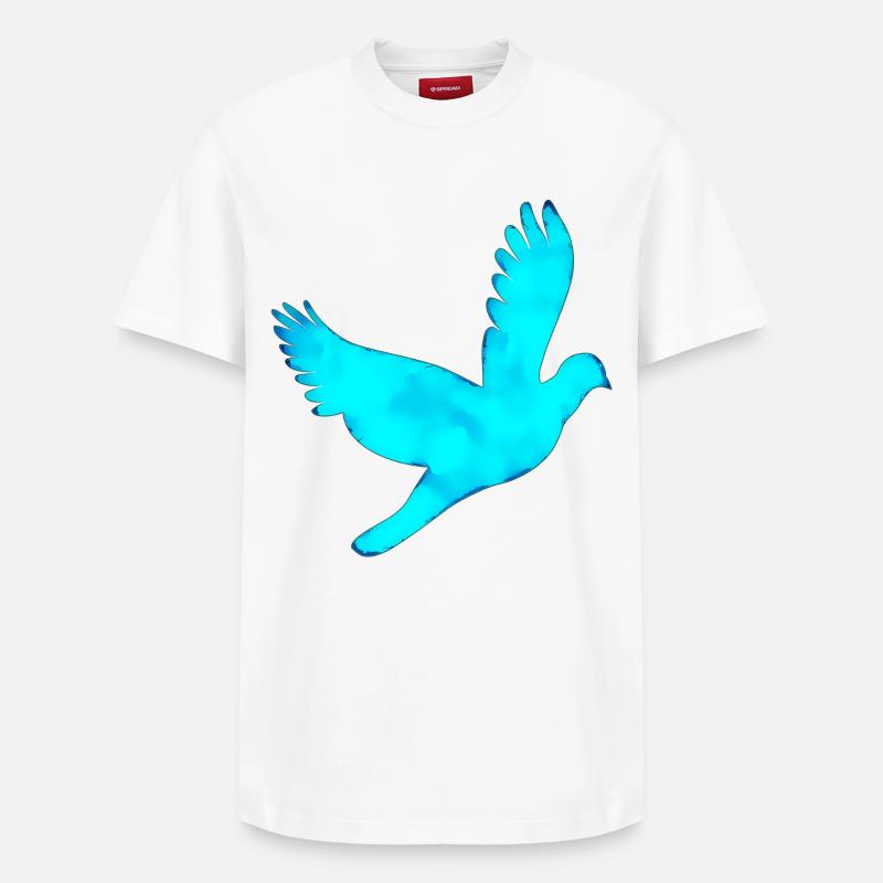 Pigeon - T-shirt unisexe décontracté en coton Supima – de SPREAD - blanc