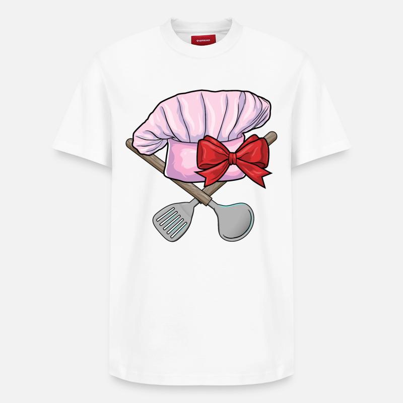 Cuisine de Chef’s Hat - T-shirt unisexe décontracté en coton Supima – de SPREAD - blanc