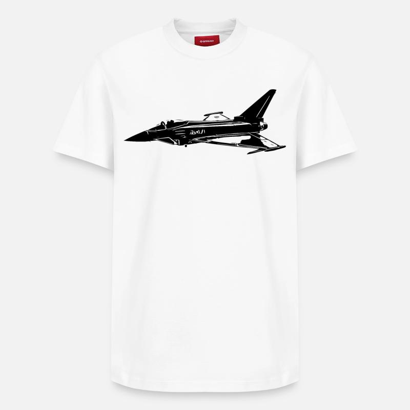 Eurofighter - T-shirt unisexe décontracté en coton Supima – de SPREAD - blanc