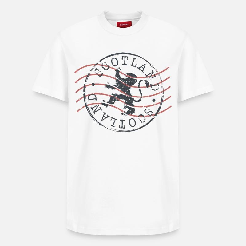 ecosse angleterre britannique - T-shirt unisexe décontracté en coton Supima – de SPREAD - blanc