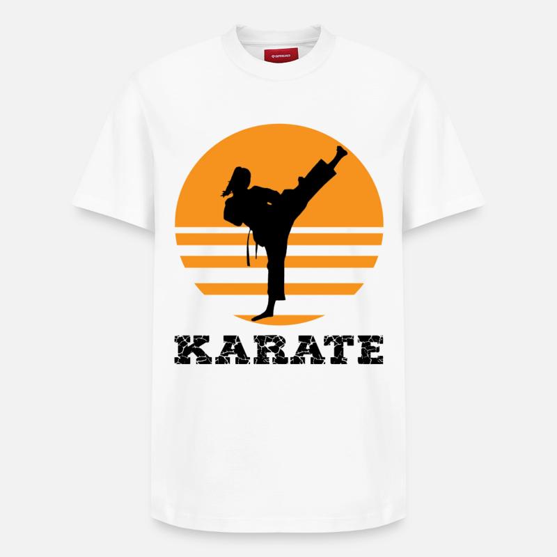 karate - Relaxed Unisex Supima Cotton T-Shirt – von SPREAD - Weiß