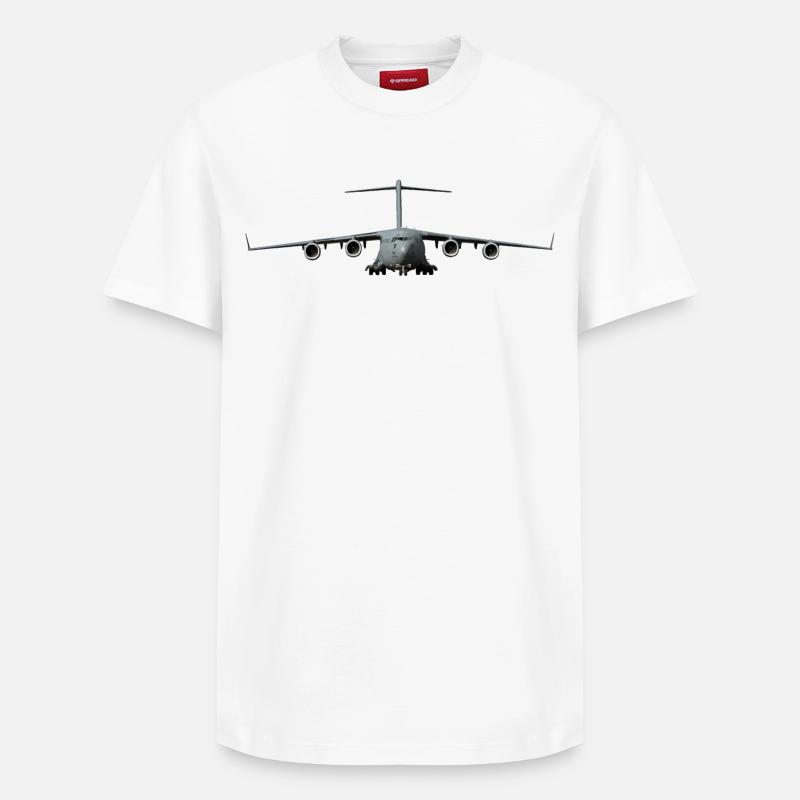 C-17 - T-shirt unisexe décontracté en coton Supima – de SPREAD - blanc