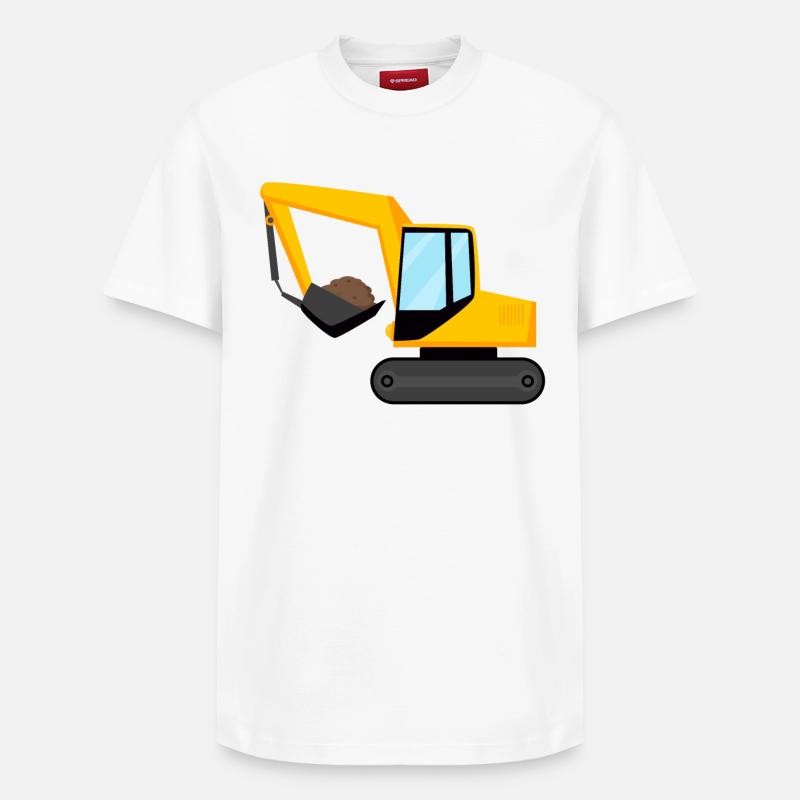 Bagger - Relaxed Unisex Supima Cotton T-Shirt – von SPREAD - Weiß