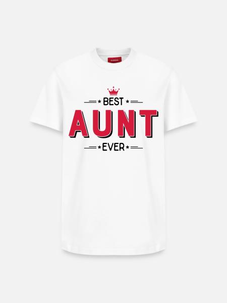 Aunt - Relaxed Unisex Supima Cotton T-Shirt – by SPREAD - white