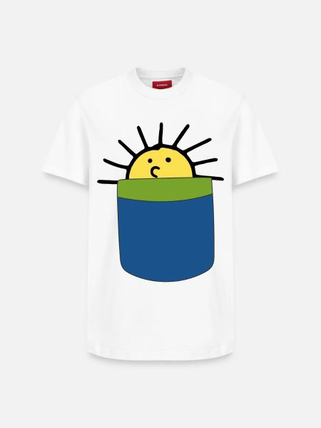 Soleil - T-shirt unisexe décontracté en coton Supima – de SPREAD - blanc
