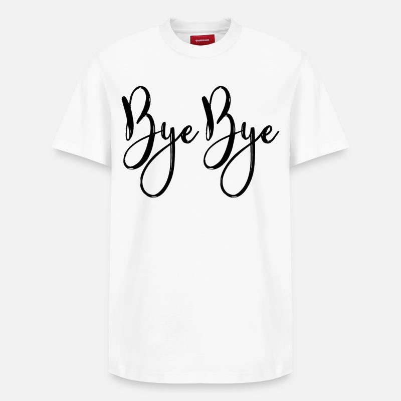 Bye Bye - Relaxed Unisex Supima Cotton T-Shirt – von SPREAD - Weiß