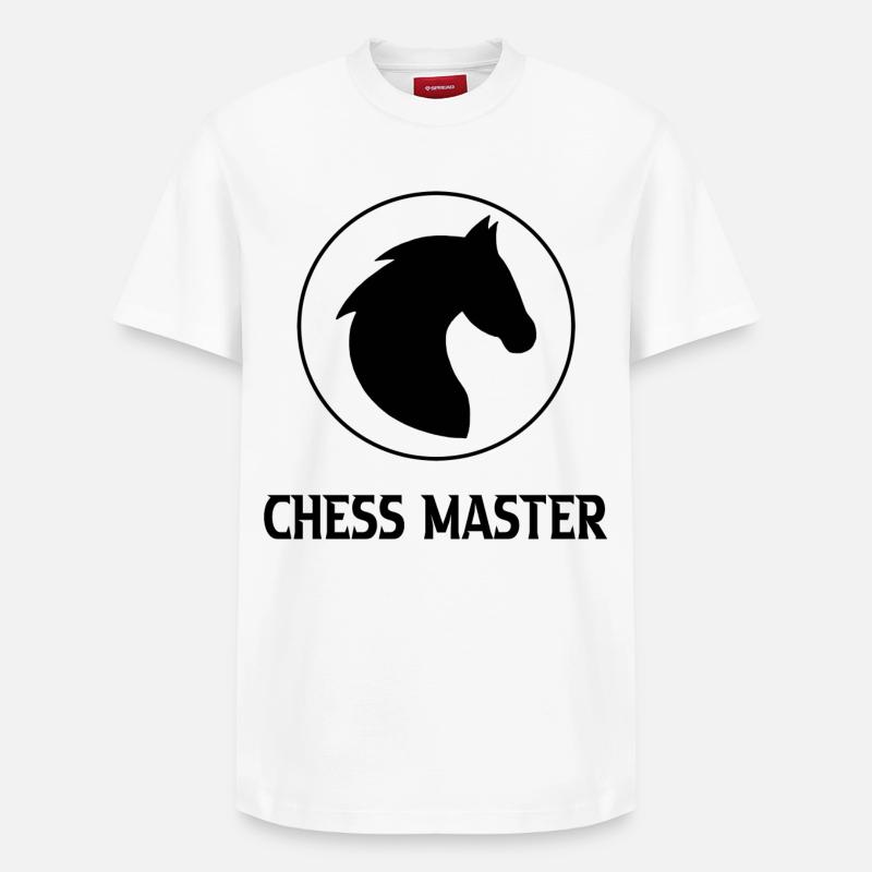 Chess - T-shirt unisexe décontracté en coton Supima – de SPREAD - blanc