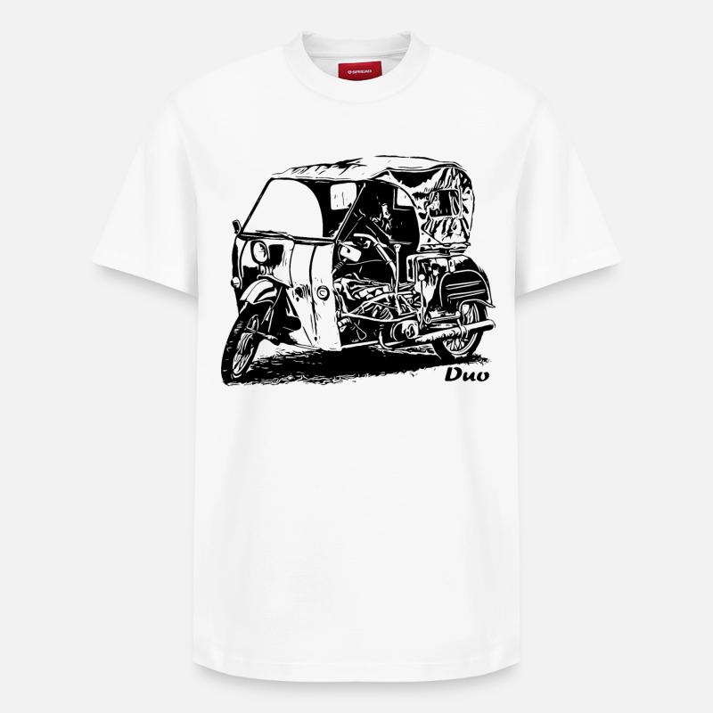 Simson Duo Krause - T-shirt unisexe décontracté en coton Supima – de SPREAD - blanc