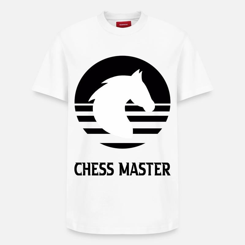 Chess - T-shirt unisexe décontracté en coton Supima – de SPREAD - blanc