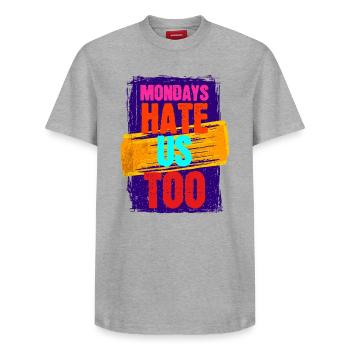 Funny Statement Cool WItz - Relaxed Unisex Supima Cotton T-Shirt – by SPREAD - white - Front - AI Model Female 172 dark (172cm) & AI Model Male 185 dark (185cm)
