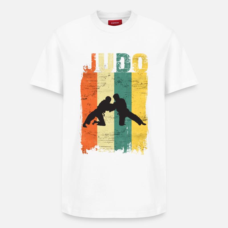 Judo - T-shirt unisexe décontracté en coton Supima – de SPREAD - blanc