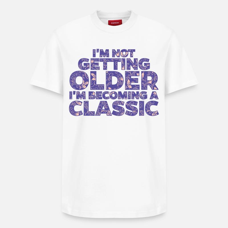 Déclaration Anniversaire - T-shirt unisexe décontracté en coton Supima – de SPREAD - blanc
