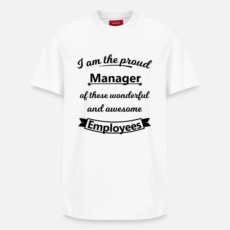 manager - Relaxed Unisex Supima Cotton T-Shirt – by SPREAD - white