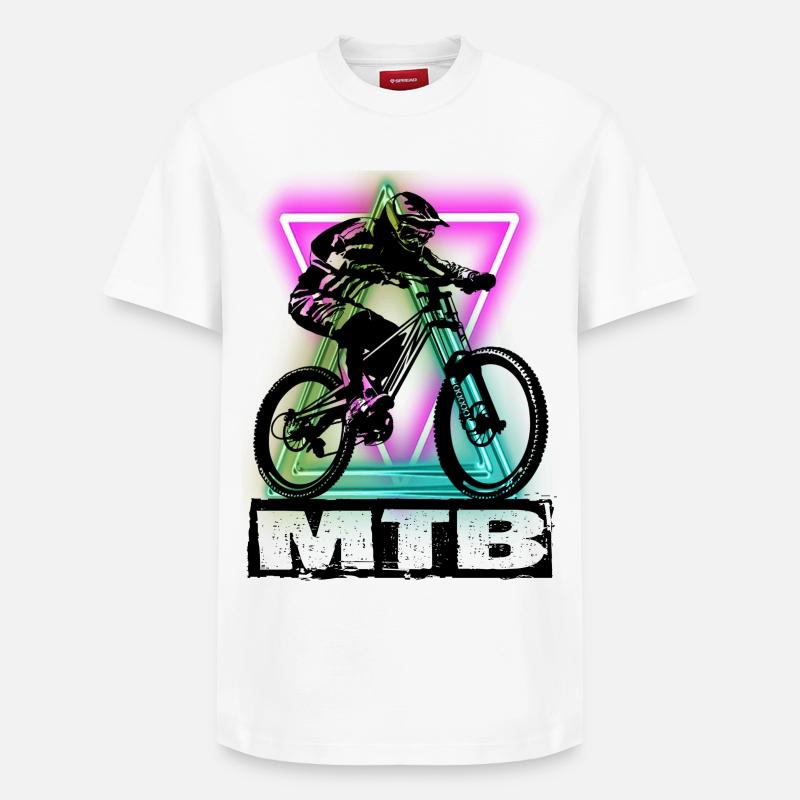 MTB - T-shirt unisexe décontracté en coton Supima – de SPREAD - blanc