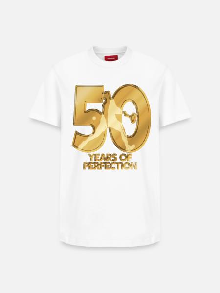 50 ans - T-shirt unisexe décontracté en coton Supima – de SPREAD - blanc
