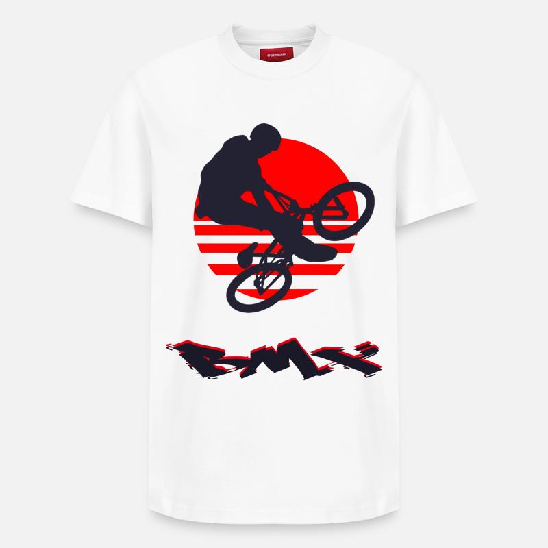 BMX - Relaxed Unisex Supima Cotton T-Shirt – by SPREAD - white