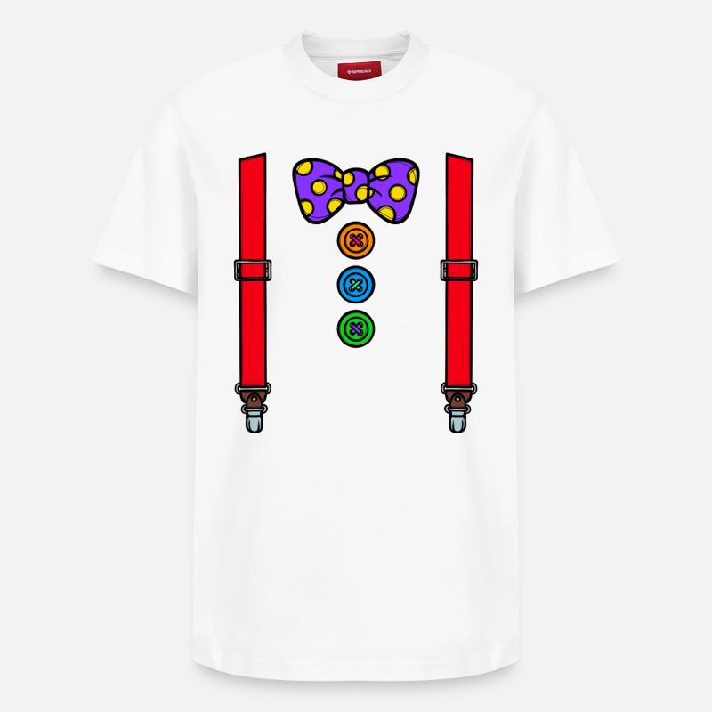 Costume clown carnaval carnaval - T-shirt unisexe décontracté en coton Supima – de SPREAD - blanc
