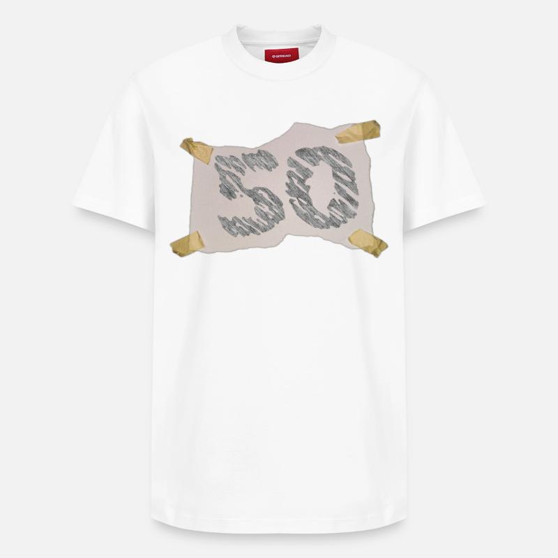 50e anniversaire - T-shirt unisexe décontracté en coton Supima – de SPREAD - blanc