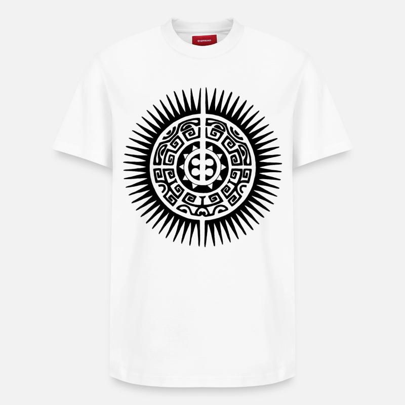 Soleil de Polynésie noir - T-shirt unisexe décontracté en coton Supima – de SPREAD - blanc