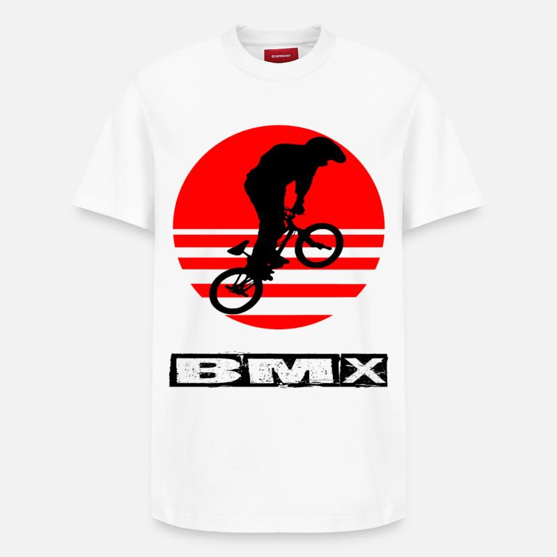 BMX - T-shirt unisexe décontracté en coton Supima – de SPREAD - blanc