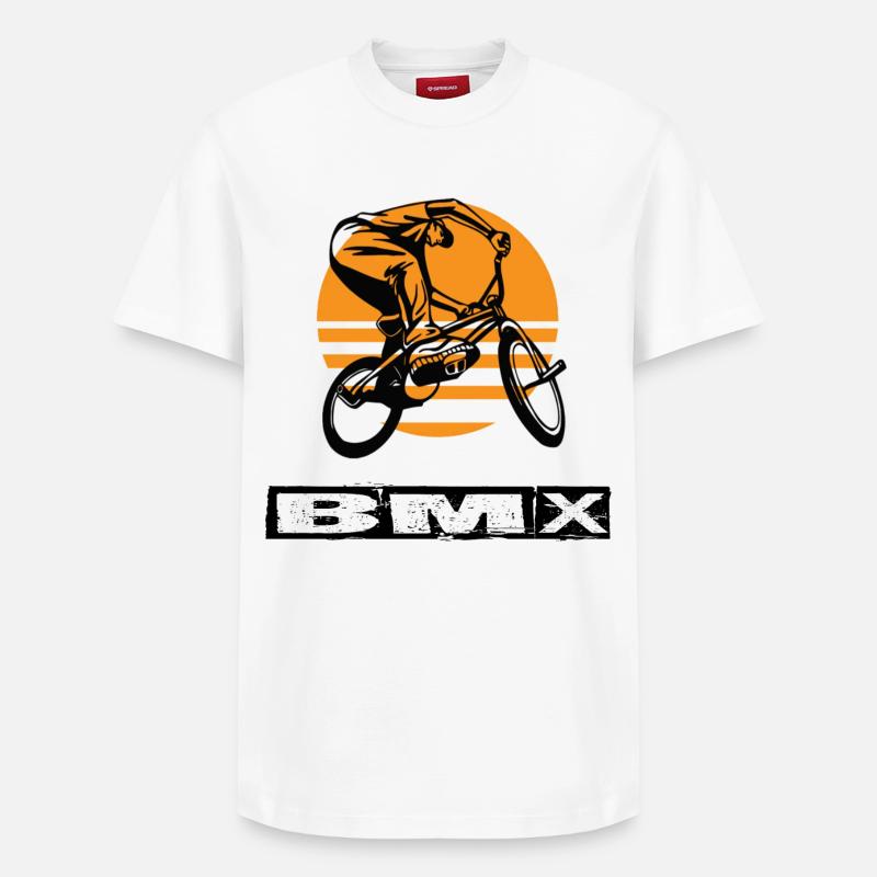 BMX - T-shirt unisexe décontracté en coton Supima – de SPREAD - blanc